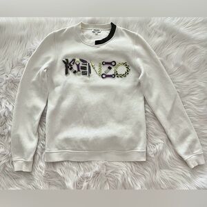 Kenzo paris white 3D logo sweatshirt
